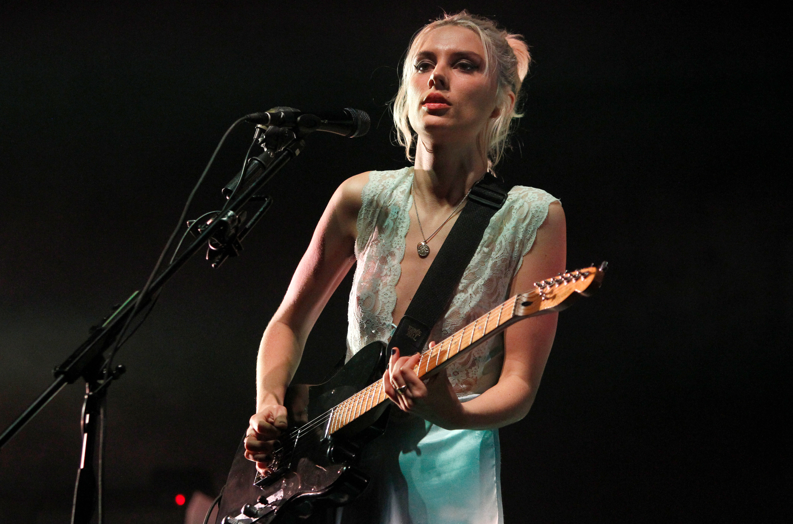 Wolf Alice performing live on stage